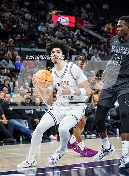 Thumbnail 1 in Sierra Canyon vs. Notre Dame (SO) (Trinity Mission League Showcase) photogallery.
