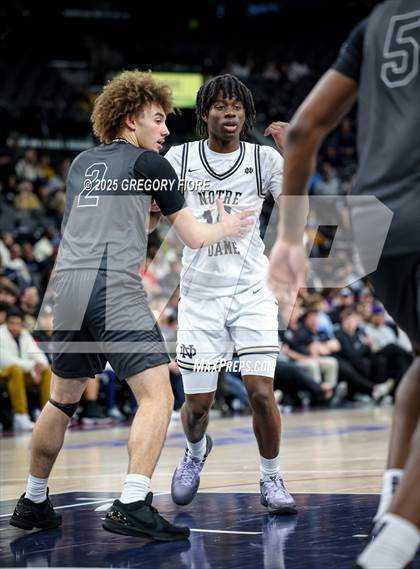 Thumbnail 1 in Sierra Canyon vs. Notre Dame (SO) (Trinity Mission League Showcase) photogallery.