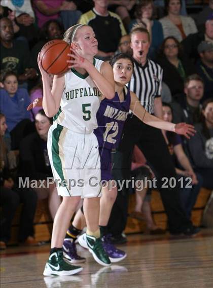 Thumbnail 1 in Bishop Machebeuf vs. Holy Family (CHSAA 3A District Playoff) photogallery.