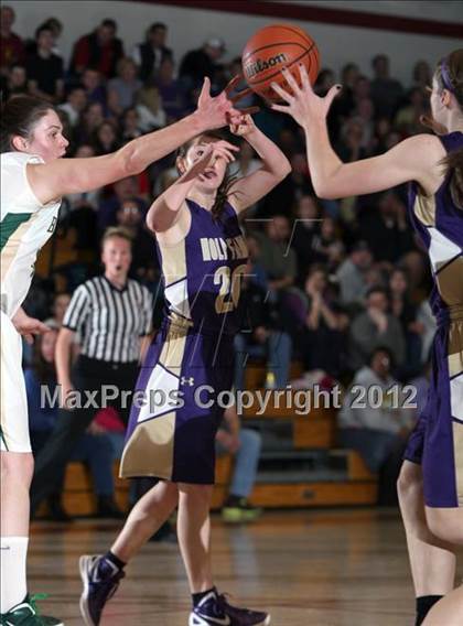 Thumbnail 2 in Bishop Machebeuf vs. Holy Family (CHSAA 3A District Playoff) photogallery.