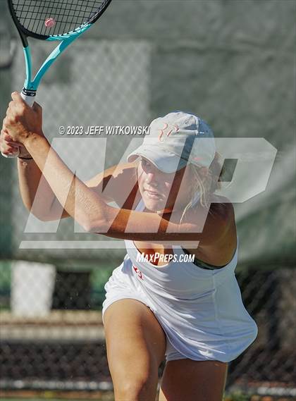 Thumbnail 2 in NCHSAA 2A Dual Team Tennis Championship photogallery.