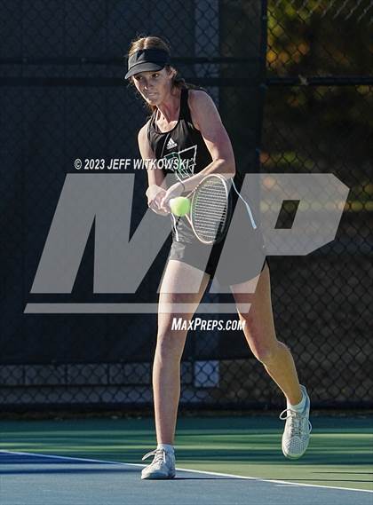 Thumbnail 1 in NCHSAA 2A Dual Team Tennis Championship photogallery.