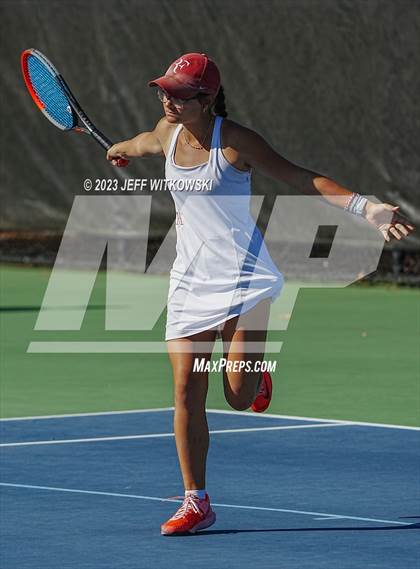 Thumbnail 2 in NCHSAA 2A Dual Team Tennis Championship photogallery.