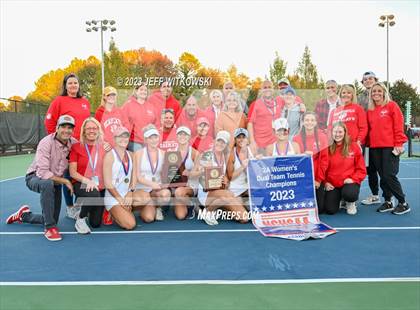 Thumbnail 1 in NCHSAA 2A Dual Team Tennis Championship photogallery.
