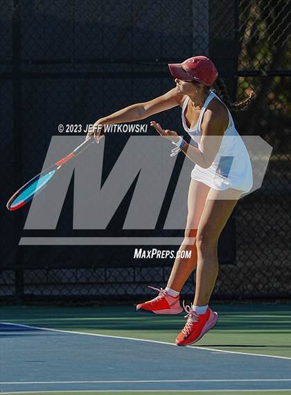 Thumbnail 2 in NCHSAA 2A Dual Team Tennis Championship photogallery.