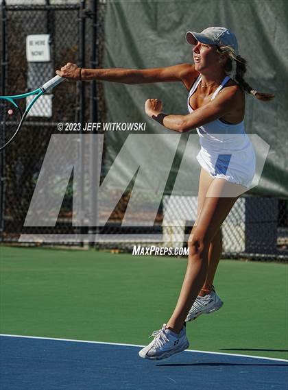 Thumbnail 1 in NCHSAA 2A Dual Team Tennis Championship photogallery.