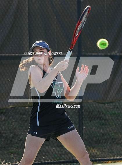 Thumbnail 3 in NCHSAA 2A Dual Team Tennis Championship photogallery.