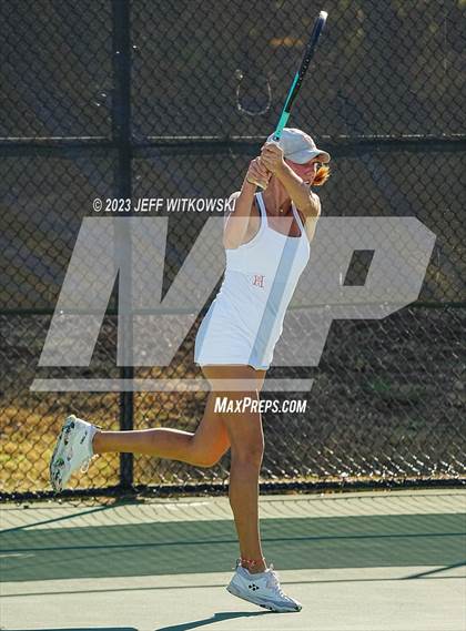 Thumbnail 2 in NCHSAA 2A Dual Team Tennis Championship photogallery.