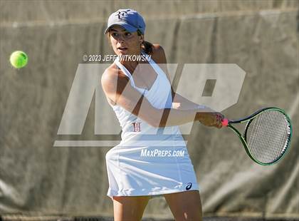 Thumbnail 1 in NCHSAA 2A Dual Team Tennis Championship photogallery.