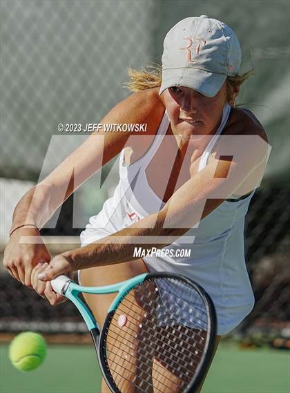 Thumbnail 1 in NCHSAA 2A Dual Team Tennis Championship photogallery.
