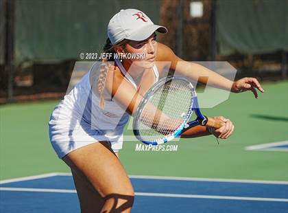 Thumbnail 3 in NCHSAA 2A Dual Team Tennis Championship photogallery.