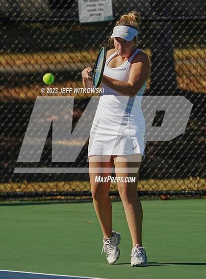 Thumbnail 1 in NCHSAA 2A Dual Team Tennis Championship photogallery.
