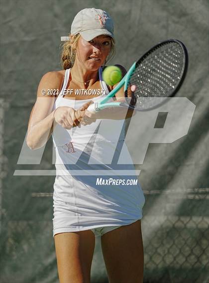 Thumbnail 3 in NCHSAA 2A Dual Team Tennis Championship photogallery.