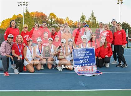Thumbnail 2 in NCHSAA 2A Dual Team Tennis Championship photogallery.