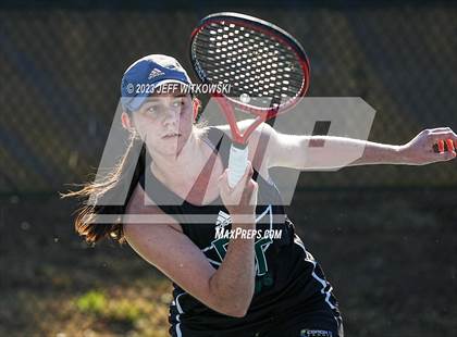 Thumbnail 1 in NCHSAA 2A Dual Team Tennis Championship photogallery.