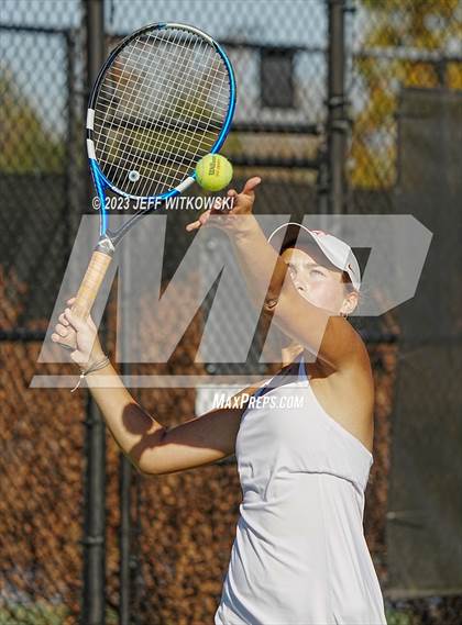 Thumbnail 1 in NCHSAA 2A Dual Team Tennis Championship photogallery.