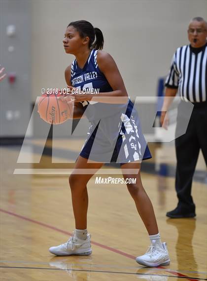 Thumbnail 3 in Smithson Valley vs Alamo Heights (SAISD Basketball Tournament) photogallery.