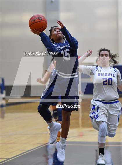 Thumbnail 3 in Smithson Valley vs Alamo Heights (SAISD Basketball Tournament) photogallery.