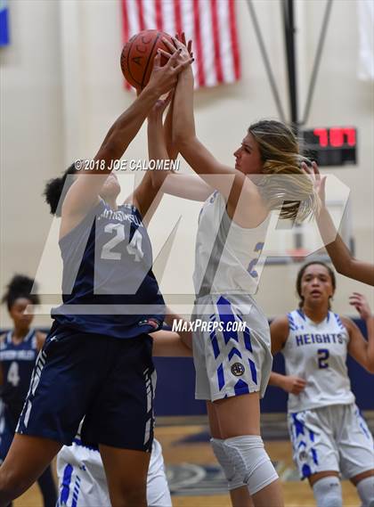 Thumbnail 1 in Smithson Valley vs Alamo Heights (SAISD Basketball Tournament) photogallery.