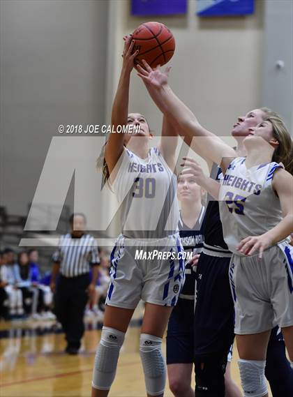 Thumbnail 2 in Smithson Valley vs Alamo Heights (SAISD Basketball Tournament) photogallery.