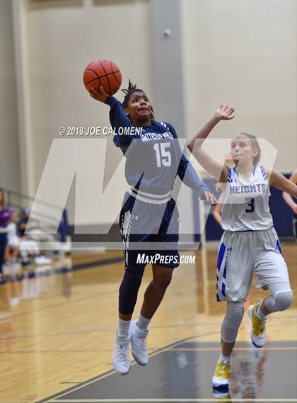 Thumbnail 1 in Smithson Valley vs Alamo Heights (SAISD Basketball Tournament) photogallery.