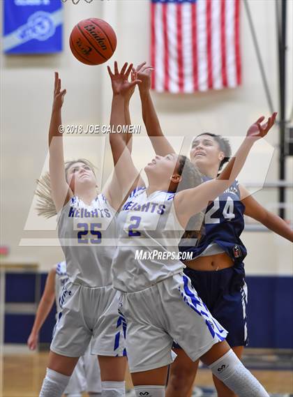 Thumbnail 1 in Smithson Valley vs Alamo Heights (SAISD Basketball Tournament) photogallery.