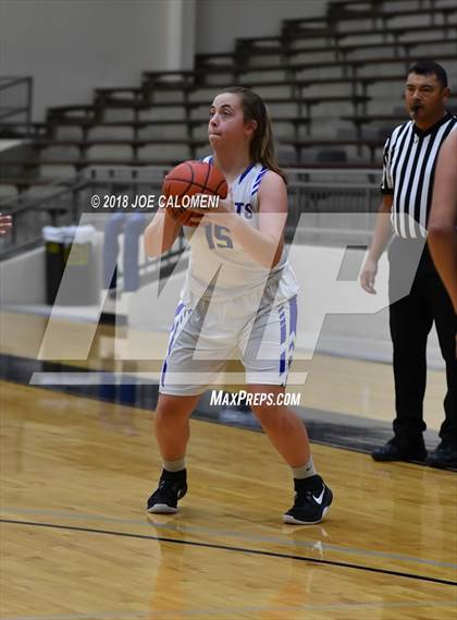 Thumbnail 2 in Smithson Valley vs Alamo Heights (SAISD Basketball Tournament) photogallery.