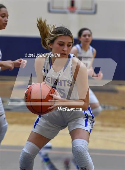Thumbnail 2 in Smithson Valley vs Alamo Heights (SAISD Basketball Tournament) photogallery.