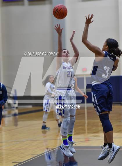 Thumbnail 2 in Smithson Valley vs Alamo Heights (SAISD Basketball Tournament) photogallery.