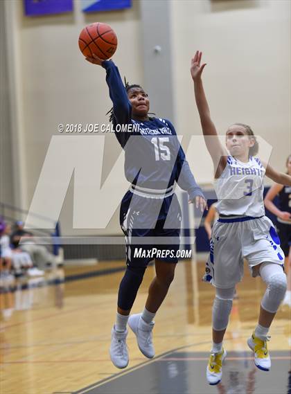 Thumbnail 2 in Smithson Valley vs Alamo Heights (SAISD Basketball Tournament) photogallery.
