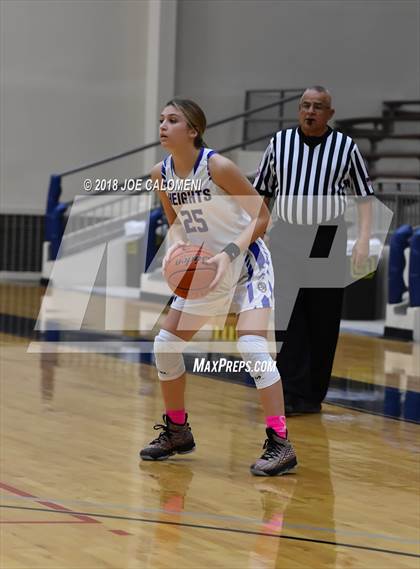 Thumbnail 2 in Smithson Valley vs Alamo Heights (SAISD Basketball Tournament) photogallery.