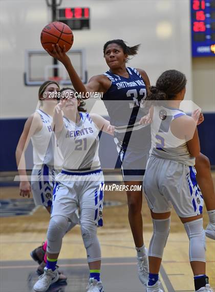 Thumbnail 1 in Smithson Valley vs Alamo Heights (SAISD Basketball Tournament) photogallery.