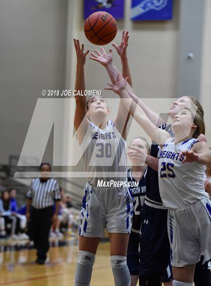 Thumbnail 1 in Smithson Valley vs Alamo Heights (SAISD Basketball Tournament) photogallery.