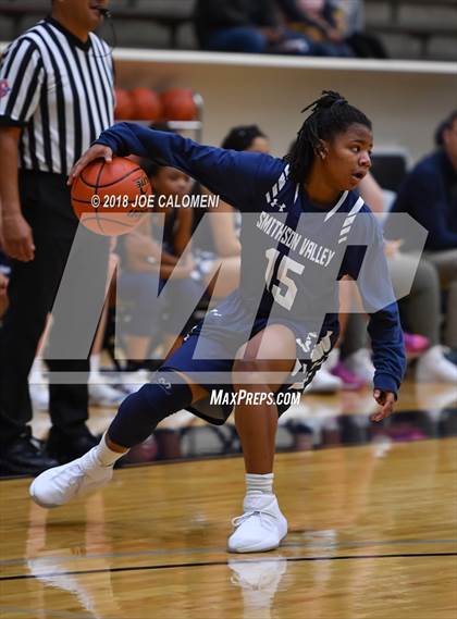 Thumbnail 3 in Smithson Valley vs Alamo Heights (SAISD Basketball Tournament) photogallery.