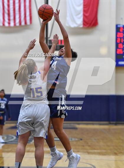 Thumbnail 1 in Smithson Valley vs Alamo Heights (SAISD Basketball Tournament) photogallery.