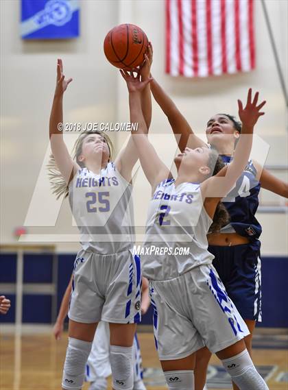 Thumbnail 3 in Smithson Valley vs Alamo Heights (SAISD Basketball Tournament) photogallery.