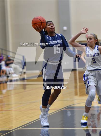 Thumbnail 3 in Smithson Valley vs Alamo Heights (SAISD Basketball Tournament) photogallery.