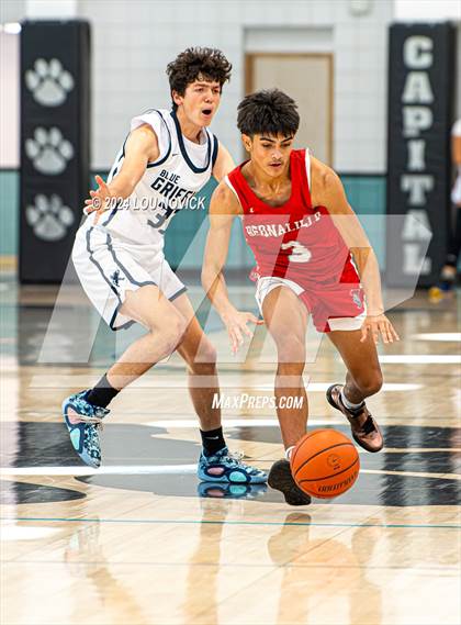 Thumbnail 1 in Bernalillo vs. Santa Fe Prep ( Al Armendariz Tournament at Capital ) photogallery.
