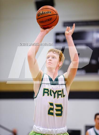 Thumbnail 1 in Campbell Hall vs Royal (Heritage Christian Showcase) photogallery.