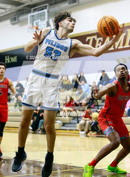 Thumbnail 2 in Oak Hills vs Pilibos (St. Francis Holiday Hoopfest Tournament) photogallery.
