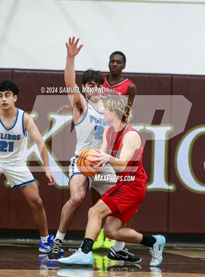 Thumbnail 2 in Oak Hills vs Pilibos (St. Francis Holiday Hoopfest Tournament) photogallery.