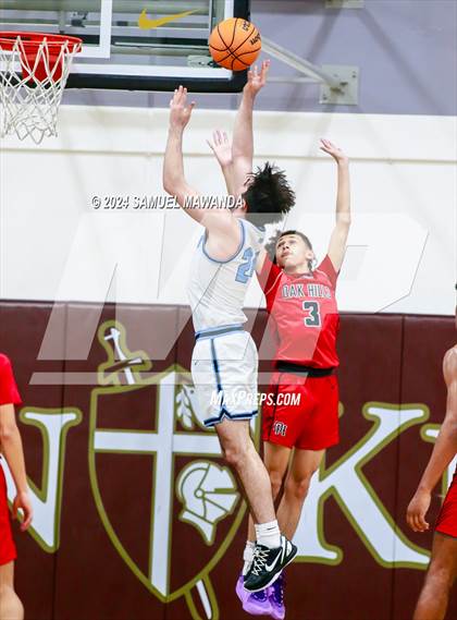 Thumbnail 2 in Oak Hills vs Pilibos (St. Francis Holiday Hoopfest Tournament) photogallery.