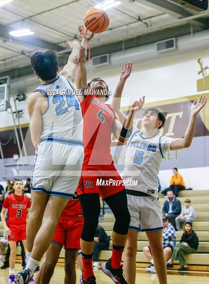Thumbnail 2 in Oak Hills vs Pilibos (St. Francis Holiday Hoopfest Tournament) photogallery.