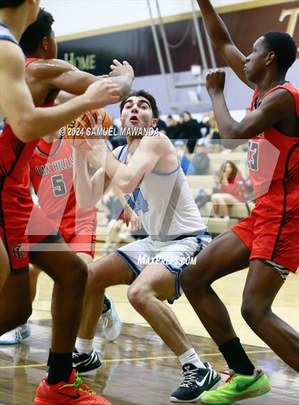 Thumbnail 3 in Oak Hills vs Pilibos (St. Francis Holiday Hoopfest Tournament) photogallery.
