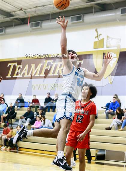 Thumbnail 2 in Oak Hills vs Pilibos (St. Francis Holiday Hoopfest Tournament) photogallery.