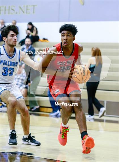 Thumbnail 2 in Oak Hills vs Pilibos (St. Francis Holiday Hoopfest Tournament) photogallery.