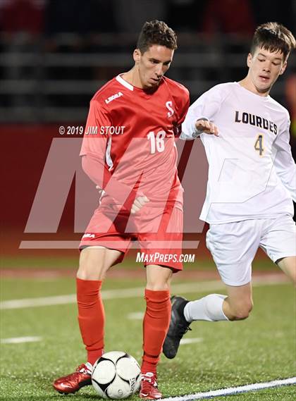 Thumbnail 3 in Lourdes @ Somers (Section 1 Class A 1st Round) photogallery.