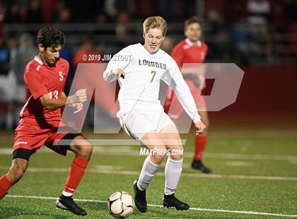 Thumbnail 3 in Lourdes @ Somers (Section 1 Class A 1st Round) photogallery.