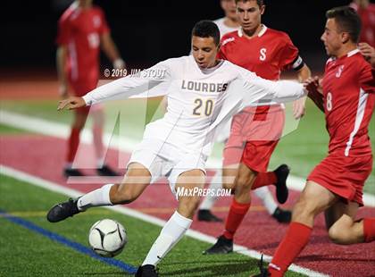 Thumbnail 3 in Lourdes @ Somers (Section 1 Class A 1st Round) photogallery.