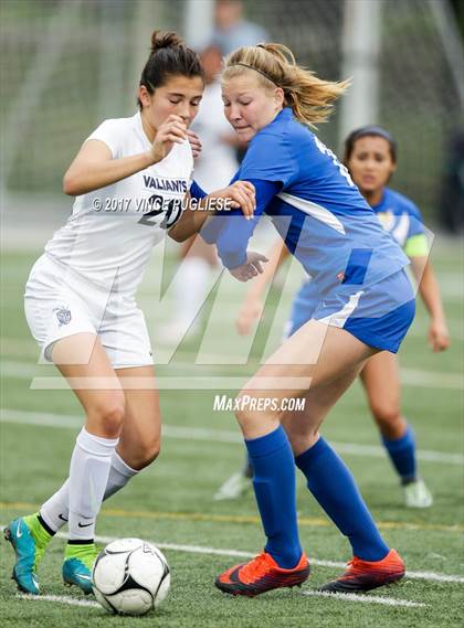 Thumbnail 1 in San Dimas @ St. Genevieve (CIF SS Playoff) photogallery.